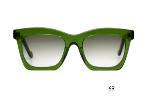 Kri - transparent green sunglasses